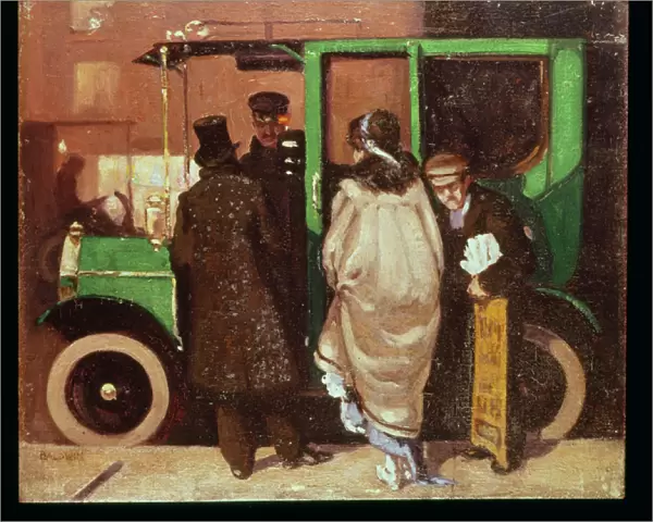 The Taxi Cab, c. 1908-10 (oil on canvas)