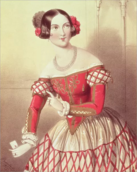 Madame Sontag as Rosina in The Barber of Seville, engraved by the artist