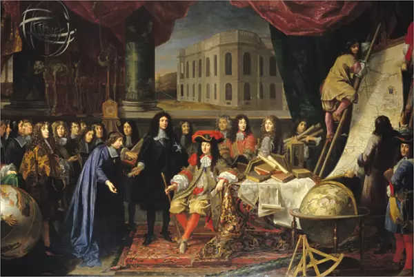 Jean-Baptiste Colbert (1619-1683) Presenting the Members of the Royal Academy of