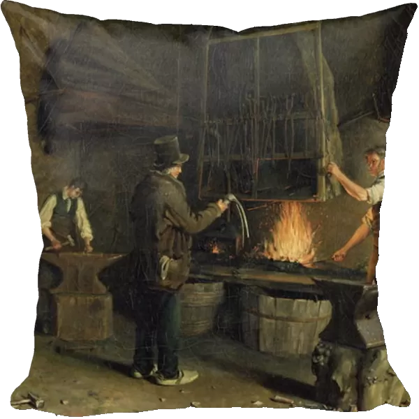 Interior of the Forge, 1837 (oil on canvas)