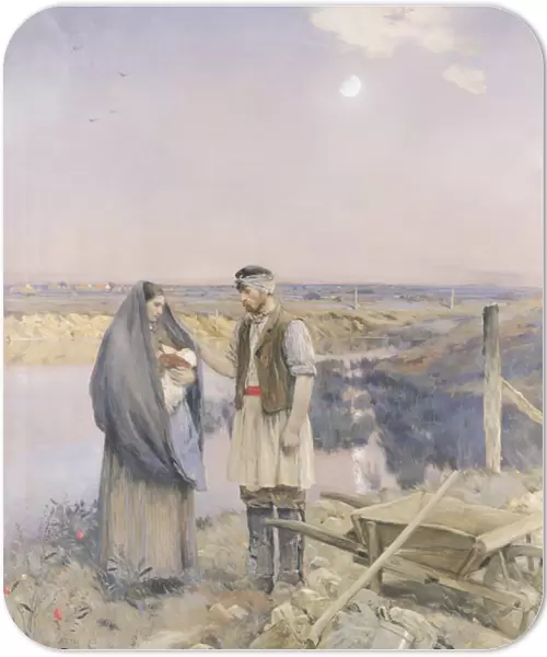 The End of the Day, 1888 (oil on canvas)