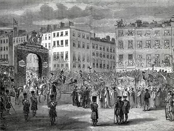 The Entry of George IV (1762-1830) into Dublin, 3rd September 1821, engraved by Pearson