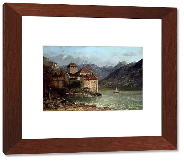 The Chateau de Chillon, 1875 (oil on canvas)