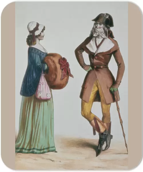 Incroyable et Merveilleuse, c. 1775 (colour engraving)
