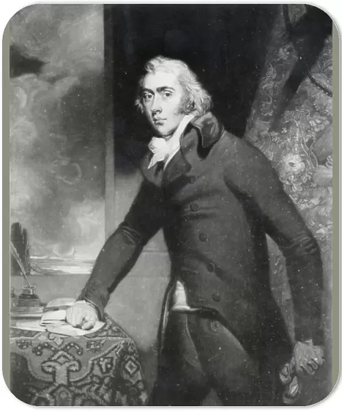 Portrait of Charles Grey, Earl Grey (1764-1845) (litho) (b  /  w photo)