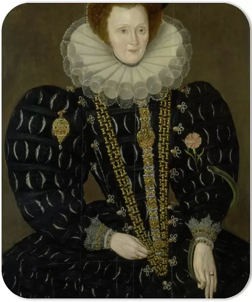 Portrait of Lady Elizabeth Knightley, 1591 (oil on panel)