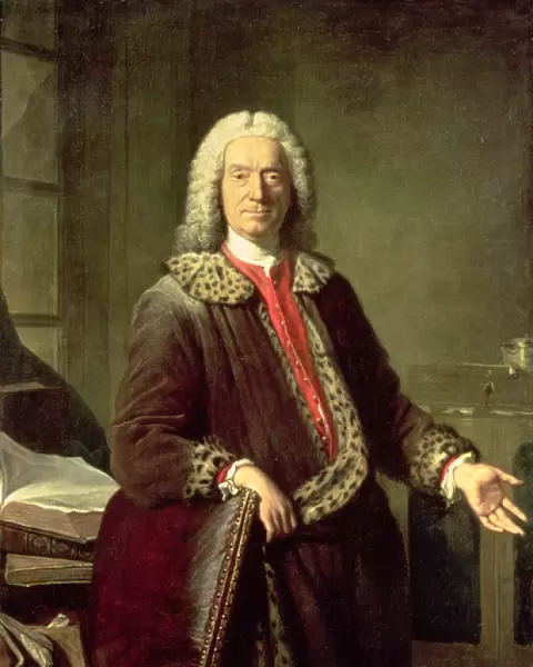 Portrait of Prosper Jolyot de Crebillon (1679-1762), 1746 (oil on canvas)