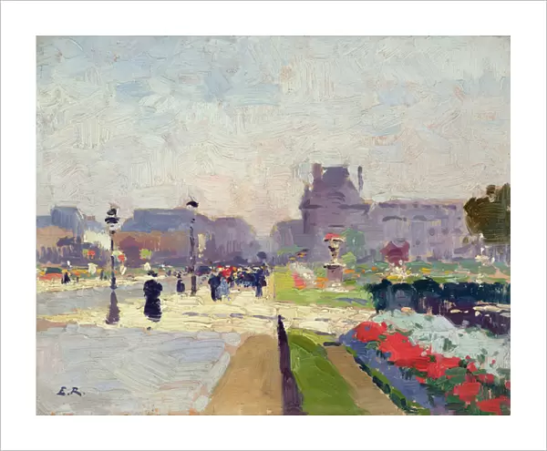 Avenue Paul Deroulede, Tuileries, Paris (oil on canvas)