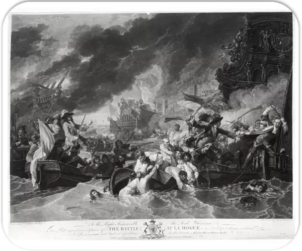 Battle of the Hague, 29th May 1692, engraved by William Woollett (1735-85) 1781