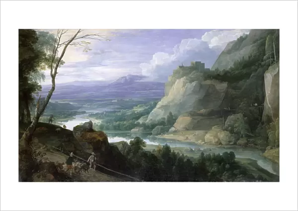 Mountainous Landscape, 1620 (oil on canvas)