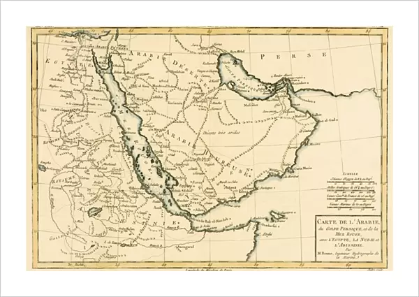 Arabia, the Persian Gulf and the Red Sea, with Egypt, Nubia and Abyssinia, from Atlas