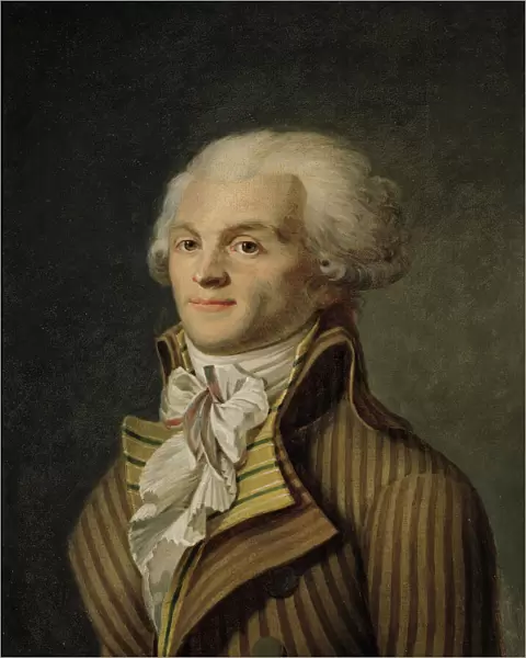 Portrait of Maximilien de Robespierre (1758-94) (oil on canvas)