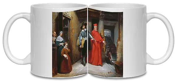 A Cardinal Looking for Ribera in his Studio in Naples, 1839 (oil on canvas)