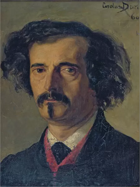 Portrait of Jules Barbey d Aurevilly (1808-89) 1860 (oil on canvas)