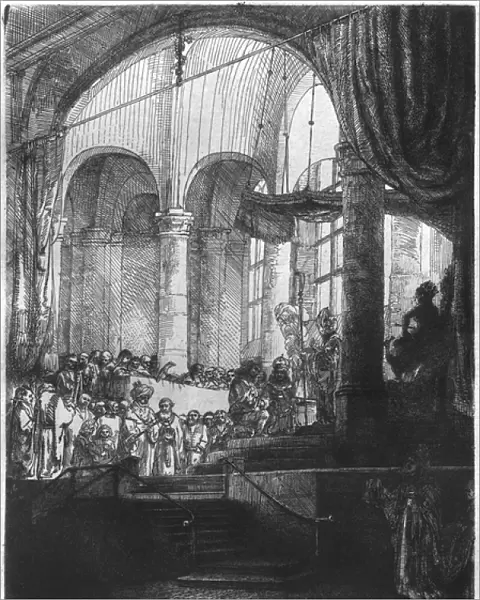 Medea, or the Marriage of Jason and Creusa, 1648 (etching) (b  /  w photo)