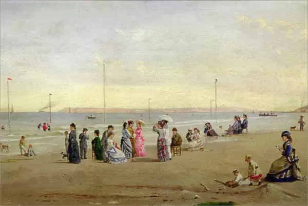 Seaside at Trouville (oil on canvas)