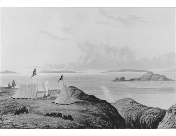 View of the Arctic Sea from the mouth of the Copper Mine River at midnight, 1821