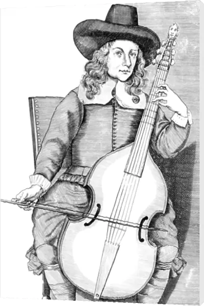 How the Viol is tuned (engraving) (b  /  w photo)
