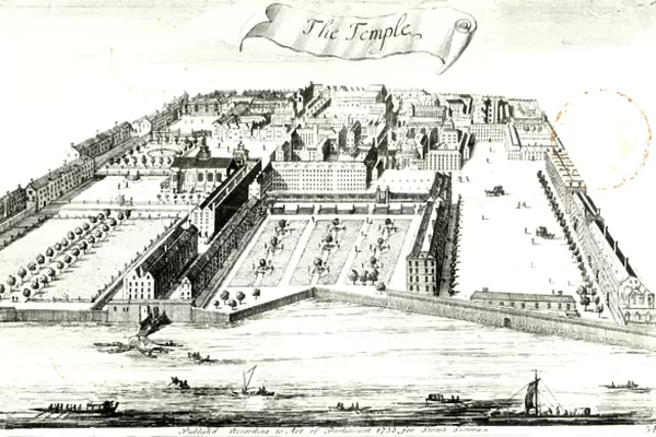 The Temple, illustration from A Survey of the Cities of London and Westminster