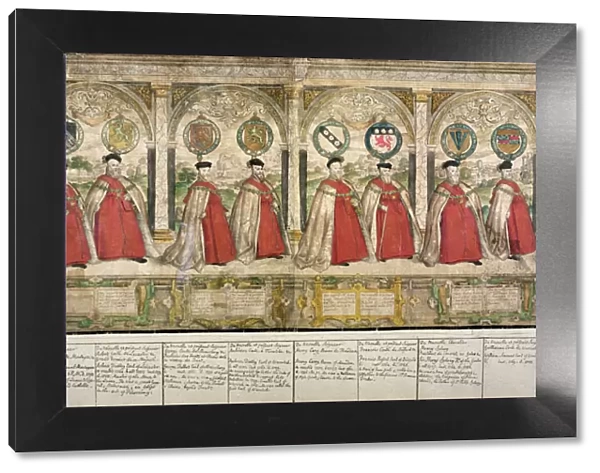 Imaginary Composite Procession of the Knights of the Garter at Windsor, engraved