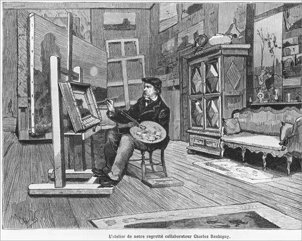 The studio of our lamented contributor Charles Daubigny, illustration