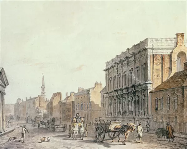 View of Whitehall, looking towards Charing Cross, 1790 (w  /  c on paper)
