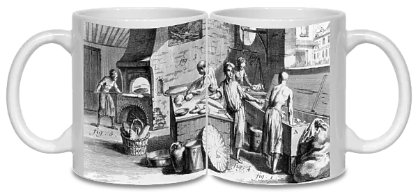 The Bakery, illustration from Diderots Encyclopedia, 1770 (engraving)