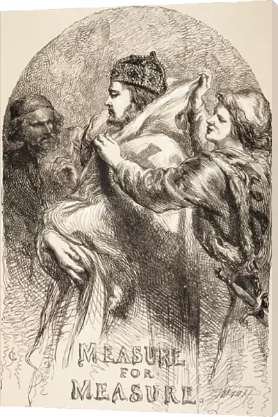 Illustration for Measure for Measure, from The Illustrated Library Shakespeare