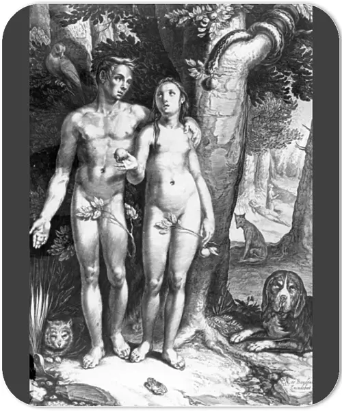 Temptation of Man, engraved by Jan Saenredam, c. 1605 (engraving)