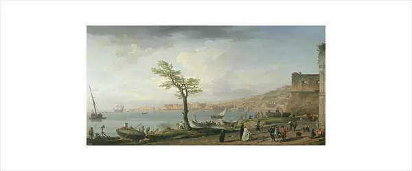 View of the Bay of Naples, 1748 (oil on canvas)