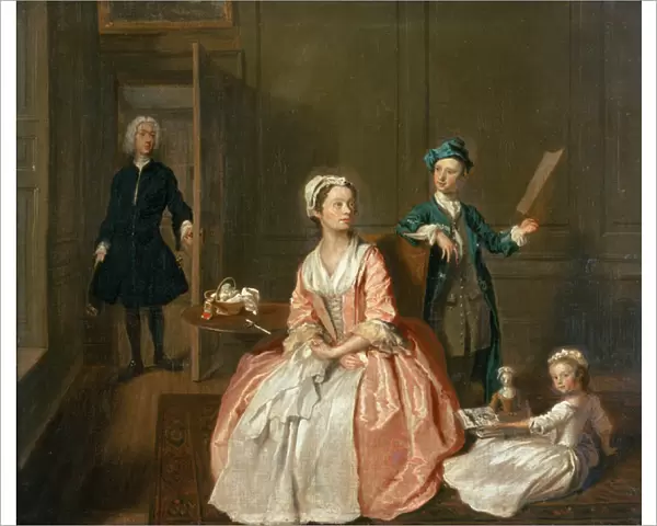 Conversation Piece, probably of the artists family, c. 1732-5