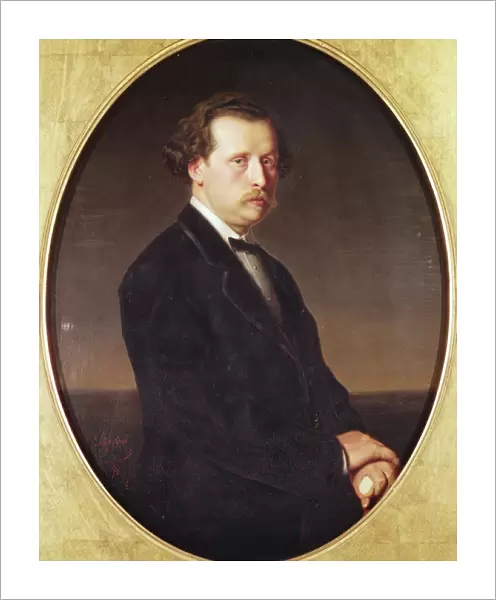 Portrait of N. G. Rubinstein (oil on canvas)