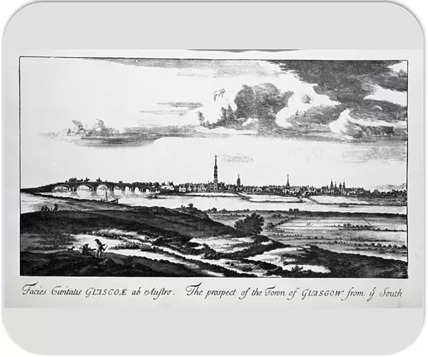 The Prospect of the Town of Glasgow from ye South, from Theatrum Scotiae by John Slezer