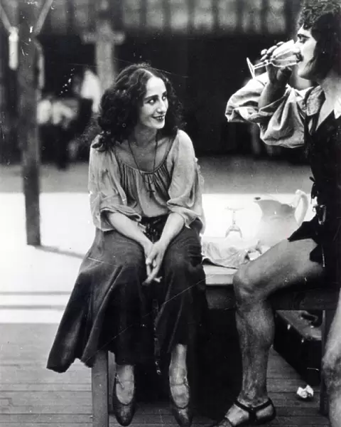 Anna Pavlova as Fenella in a scene from the film The Dumb Girl of Portici