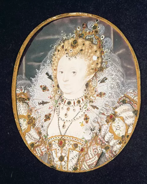 Queen Elizabeth I, c. 1595-1600 (w  /  c on vellum)