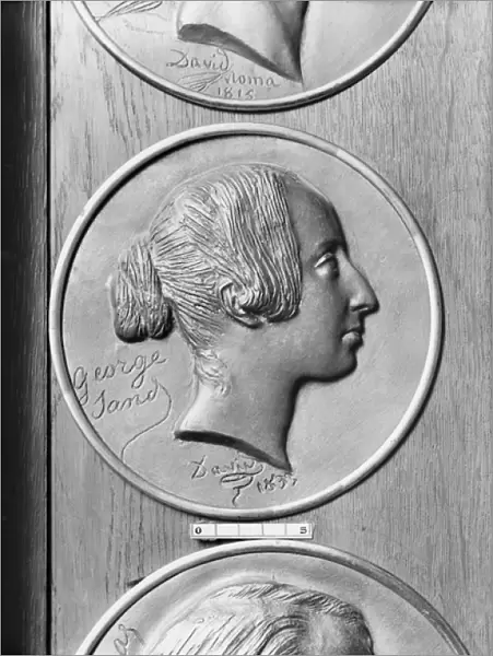 George Sand, 1833 (bronze) (b  /  w photo)