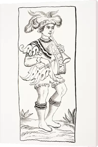 The joker card from a 15th century tarot deck, from Les Arts au Moyen Age
