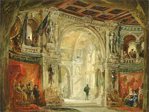 Hamlet, Act I, 1884 (oil on canvas)