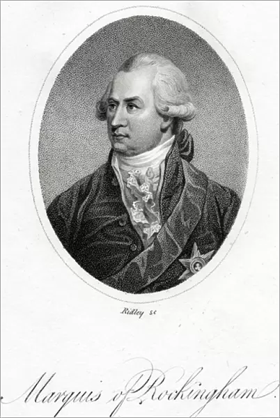 The Marquis of Rockingham, engraved by William Ridley, from Junius Stat Nominus