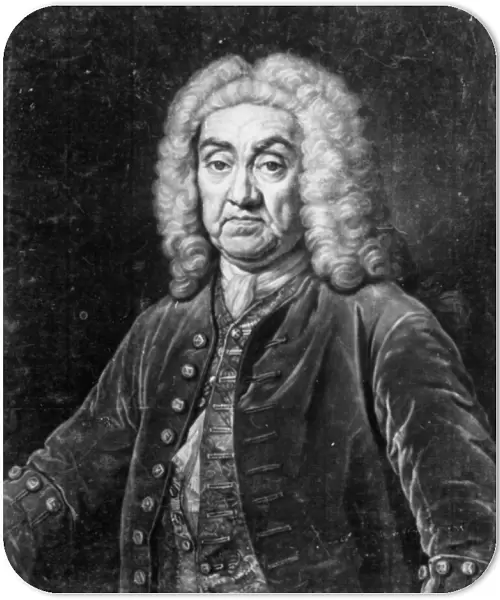 John James Heidegger, engraved by John Faber, 1749 (engraving)