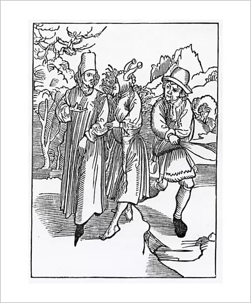 Of the vyce of unkyndnes and folys that it folowe, illustration from Alexander Barclay s