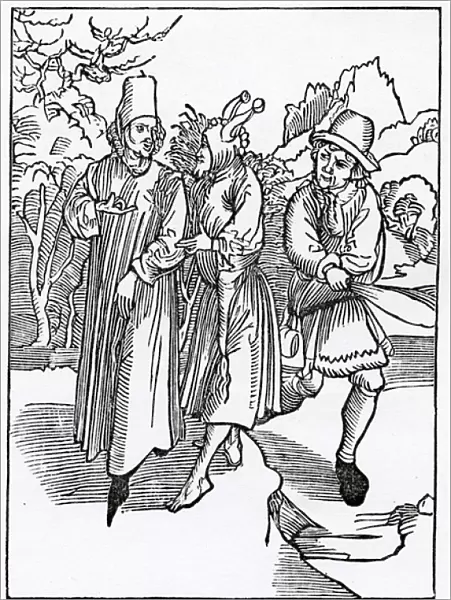 Of the vyce of unkyndnes and folys that it folowe, illustration from Alexander Barclay s