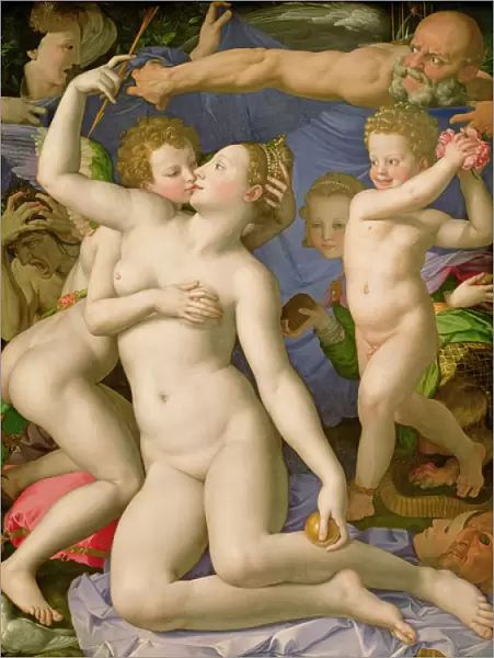 An Allegory with Venus and Cupid, c. 1540-50 (oil on panel)