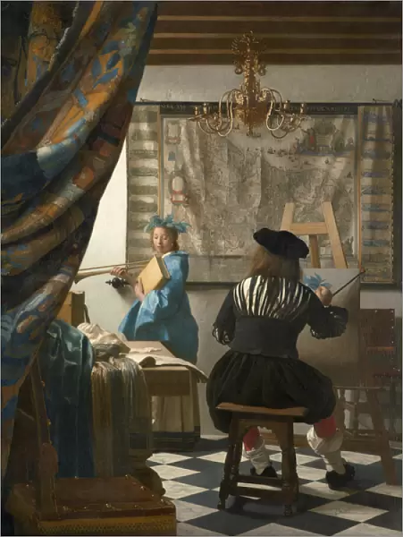 The Artists Studio, c. 1665-66 (oil on canvas)