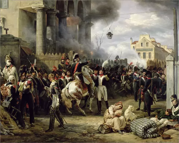 The Gate at Clichy during the Defence of Paris, 30th March 1814, 1820 (oil on canvas)