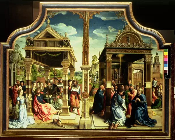 St. Thomas and St. Matthew Altarpiece, centre panel of triptych depicting scenes