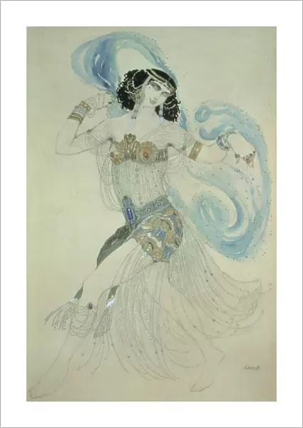 Costume design for Salome in Dance of the Seven Veils, 1909 (w  /  c)