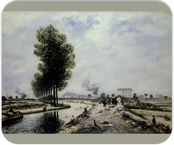 The Canal de l Ourcq near Pantin, 1871
