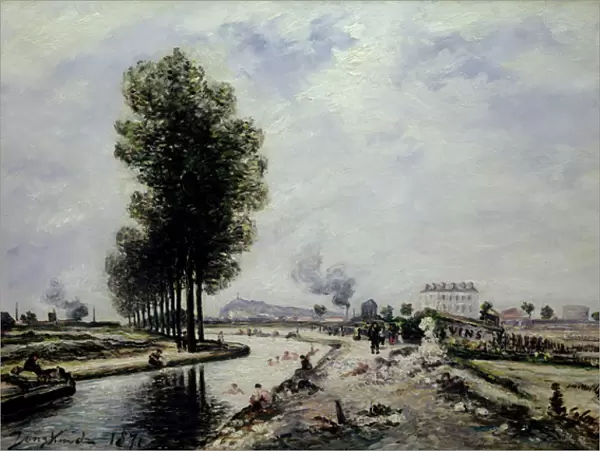 The Canal de l Ourcq near Pantin, 1871