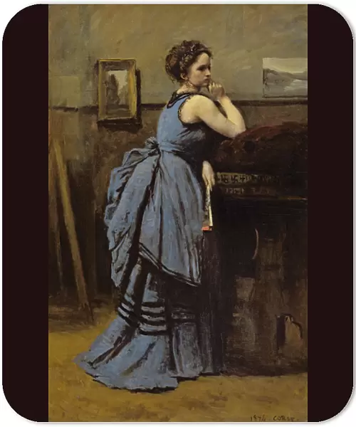 The Woman in Blue, 1874 (oil on canvas)